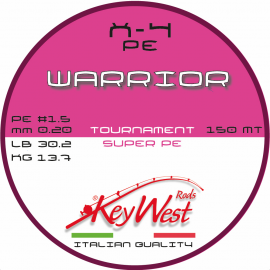 Key West Warrior Tournament Super PE #1.5 0.20mm 150mt X-4 Pink